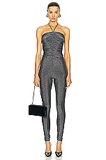 Alexandre Vauthier Halter Top in Silver, view 4, click to view large image.