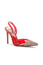 Alexandre Vauthier Vinyl 105 Pump in Red, view 2, click to view large image.