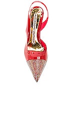 Alexandre Vauthier Vinyl 105 Pump in Red, view 4, click to view large image.
