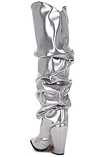 Alexandre Vauthier Western Boot in Silver, view 3, click to view large image.