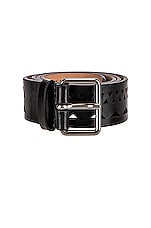 ALAÏA Vienne Thin Belt in Noir, view 3, click to view large image.