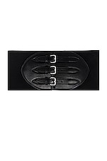 ALAÏA Corset Belt in Noir, view 1, click to view large image.