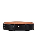ALAÏA Leather Belt in Noir, view 1, click to view large image.