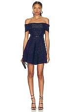 ALAÏA Dance Dress in Bleu Royal, view 1, click to view large image.