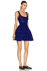 ALAÏA Crinoline Dress in Bleu Royal, view 2, click to view large image.
