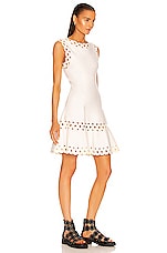 ALAÏA Edition Sleeveless Dress in Blanc, view 3, click to view large image.