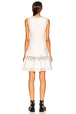 ALAÏA Edition Sleeveless Dress in Blanc, view 4, click to view large image.