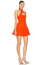 ALAÏA Crinoline Dress in Orange Fluo, view 2, click to view large image.