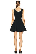 ALAÏA Croco Dress in Noir, view 3, click to view large image.