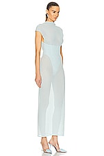 ALAÏA Corset Dress in Ciel, view 2, click to view large image.