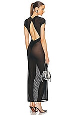 ALAÏA Corset Dress in Noir Alaia, view 1, click to view large image.