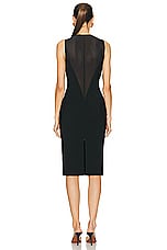 ALAÏA Vest Dress in Noir Alaia, view 3, click to view large image.