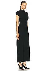 ALAÏA Corset Dress in Noir ALA?A, view 3, click to view large image.