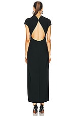 ALAÏA Corset Dress in Noir ALA?A, view 4, click to view large image.