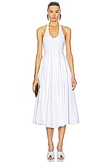 ALAÏA Tank Dress in Blanc, view 1, click to view large image.