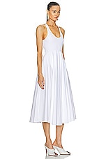 ALAÏA Tank Dress in Blanc, view 2, click to view large image.