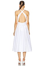 ALAÏA Tank Dress in Blanc, view 3, click to view large image.