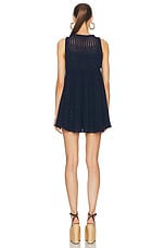 ALAÏA Babydoll Dress in Minuit, view 3, click to view large image.