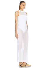 ALAÏA Maxi Dress in Blanc, view 2, click to view large image.