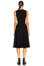 ALAÏA Sleeveless Midi Dress in Noir, view 4, click to view large image.
