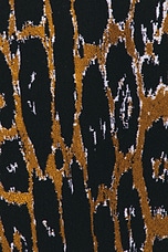 ALAÏA Leopard Tube Dress in Noir & Multicolor, view 4, click to view large image.