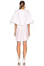 ALAÏA Sleeveless Hooded Dress in Blanc, view 4, click to view large image.