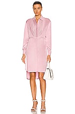 ALAÏA Edition 1993 Tailored Shirt Dress in Rose, view 1, click to view large image.