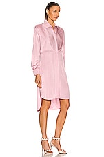 ALAÏA Edition 1993 Tailored Shirt Dress in Rose, view 3, click to view large image.