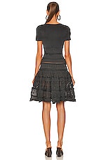 ALAÏA Crinoline Dress in Anthracite, view 4, click to view large image.