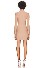ALAÏA Angie Dress in Nude, view 4, click to view large image.