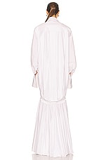 ALAÏA Maxi Dress in Blanc, view 3, click to view large image.