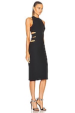 ALAÏA Bands Dress in Noir, view 2, click to view large image.