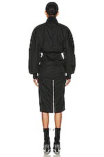 ALAÏA Bomber Dress in Noir, view 4, click to view large image.