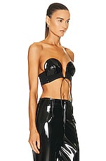 ALAÏA Molded Bustier in Noir, view 2, click to view large image.