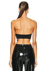 ALAÏA Molded Bustier in Noir, view 3, click to view large image.