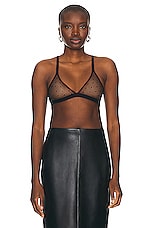 ALAÏA Sheer Bra in Noir, view 1, click to view large image.