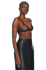 ALAÏA Sheer Bra in Noir, view 2, click to view large image.