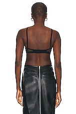 ALAÏA Sheer Bra in Noir, view 3, click to view large image.