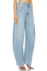 ALAÏA Round Pant in Bleu Clair, view 2, click to view large image.