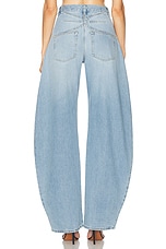 ALAÏA Round Pant in Bleu Clair, view 4, click to view large image.