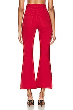 ALAÏA Bootcut in Rouge Alaia, view 3, click to view large image.