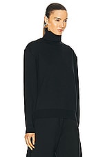 ALAÏA Oversize Jumper Sweater in Noir, view 2, click to view large image.