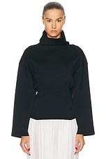 ALAÏA Turtleneck Sweater in Noir Alaia | FWRD