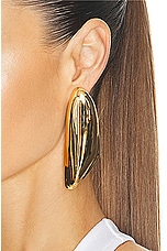 ALAÏA Bombe Earrings in Gold, view 2, click to view large image.
