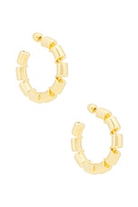 ALAÏA Hoop Earrings in Or, view 1, click to view large image.