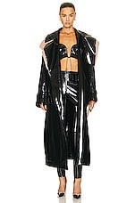 ALAÏA Hoody Trench in Noir, view 1, click to view large image.