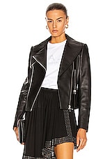 ALAÏA Edition 2003 Leather Biker Jacket in Noir, view 1, click to view large image.