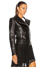 ALAÏA Edition 2003 Leather Biker Jacket in Noir, view 3, click to view large image.