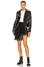 ALAÏA Edition 2003 Leather Biker Jacket in Noir, view 5, click to view large image.