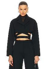ALAÏA Crossover Jacket in Noir, view 1, click to view large image.